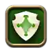 final fantasy 14 shield healer icon, which is just a recoloured Tank Shield icon with a healers cross in the middle.